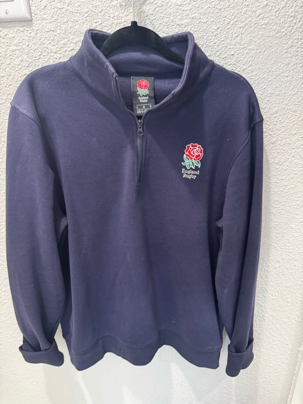 Navy Quarter-Zip Pullover